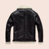 Mens B3 Brown Sheepskin Shearling Aviator Jacket