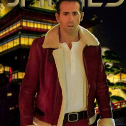Spirited Ryan Reynolds Shearling Jacket