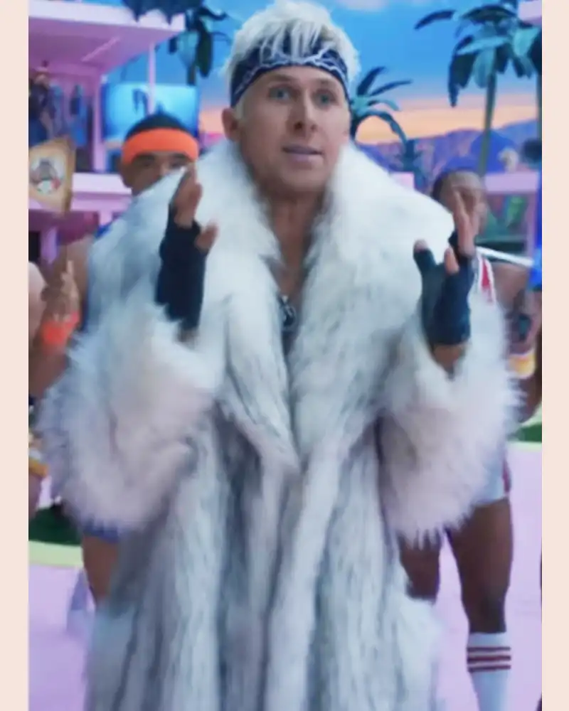 Barbie Movie Ken Fur Coat | Ryan Gosling Barbie Fur Coat