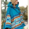 Beth Dutton Blue Poncho