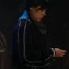 Jenna Ortega Black Bomber Jacket