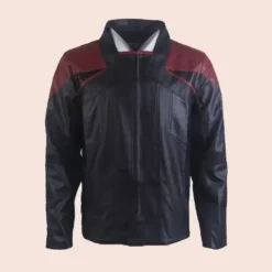 Star Trek Picard Season 3 Leather Jacket Maroon