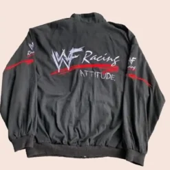 WWF Black Bomber Racing Jacket