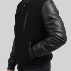 Top Boy Black varsity Jacket