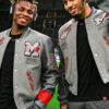 Grey Varsity Ac Milan Jacket