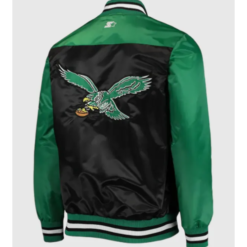 Philadelphia Eagles Satin Varsity Jacket