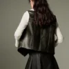 Black Leather Vest For Women