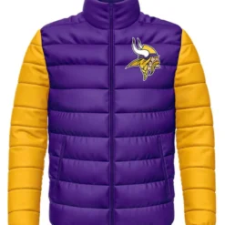 Minnesota Vikings Purple and Yellow Puffer Jacket
