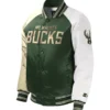 NBA Milwaukee GreenVarsity Bomber Jacket