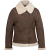 Rust Brown Searling Leather Jacket
