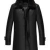 Shearling Black Long Coat