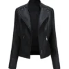 Womens Black Leather Jacket