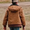 Yellowstone S04 Tate Dutton Brown Hooded Jacket