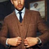 Theo James Brown Suit