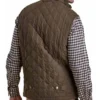 Yellowstone Dutton Quilted Vest Brown