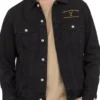 Yellowstone Dutton Ranch Denim Black Jacket