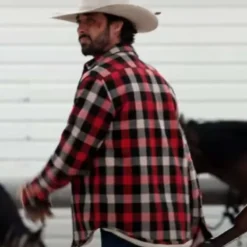 Yellowstone Walker Ryan Bingham Red Plaid Jacket