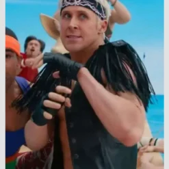 Ken Black Fringe Vest