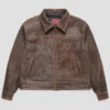 Mutimer Brown Leather Jacket