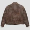 Mutimer Distressed Brown Leather Jacket