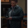 Queen Latifah Black Leather Quilted Jacket