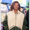 The Equalizer Robyn Mccall White & Green Shearling Coat