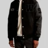 Abercrombie Black Bomber Varsity Jacket