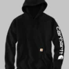 Carhartt Midweight Hooded Black Sweatshirt