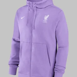 Nike Club Purple Zippered Hoodie