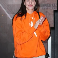 Clark Empire State Building Pullover Orange Hoodie