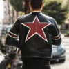 motorcycle men's black jacket