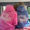 Dandy Let’s Go on a Drive Pink Hoodie