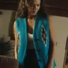 Jessica Alba Blue Vest