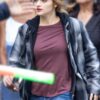 Joey King A Family Affair 2024 Plaid Jacket