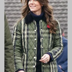 Kate Middleton Green Checked Jacket