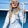 Sabrina Carpenter Moto Baby Blue Jacket