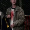 Jaeden Martell Brown Bomber Jacket