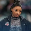 Paris Olympics 2024 Team USA Simone Biles Black Track Jacket