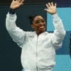 Team USA Simone Biles White Track Jacket
