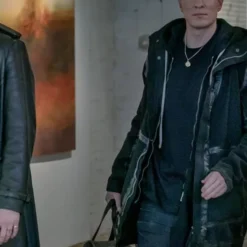 Joseph Sikora Black Cotton Coat