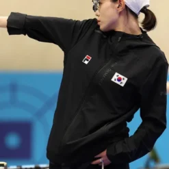 Yeji Kim Fila Olympic Zipper Jacket