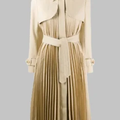 Only Murders in the Building S04 Selena Gomez Beige Long Trench Coat