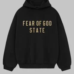 Essentials Fear Of God State Black Hoodie