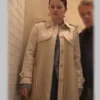 Selena Gomez Pleated Coat
