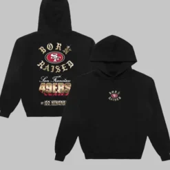 2024 NFL San Francisco 49ers Born x Raised Chrome Rocker Hoodie
