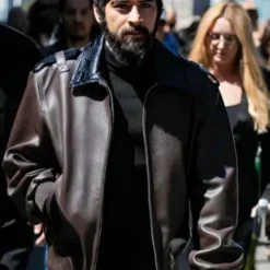 Zayn-Malik-Off-White-Spring-Brown-Leather-Jacket