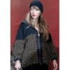 Taylor Swift LV Monogram Jacquard Knit Jacket Hoodie