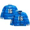 Detroit Lions Blue Puffer Jacket