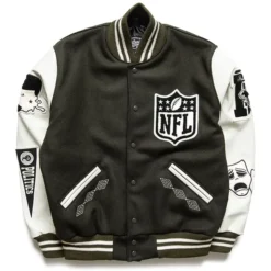 Politics-x-NFL-Origins-Letterman-Varsity-Jacket-Black-and-White