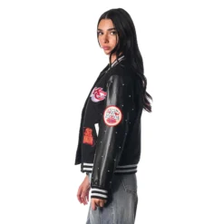 Kansas City Chiefs Black Varsity Sparkle Jacket